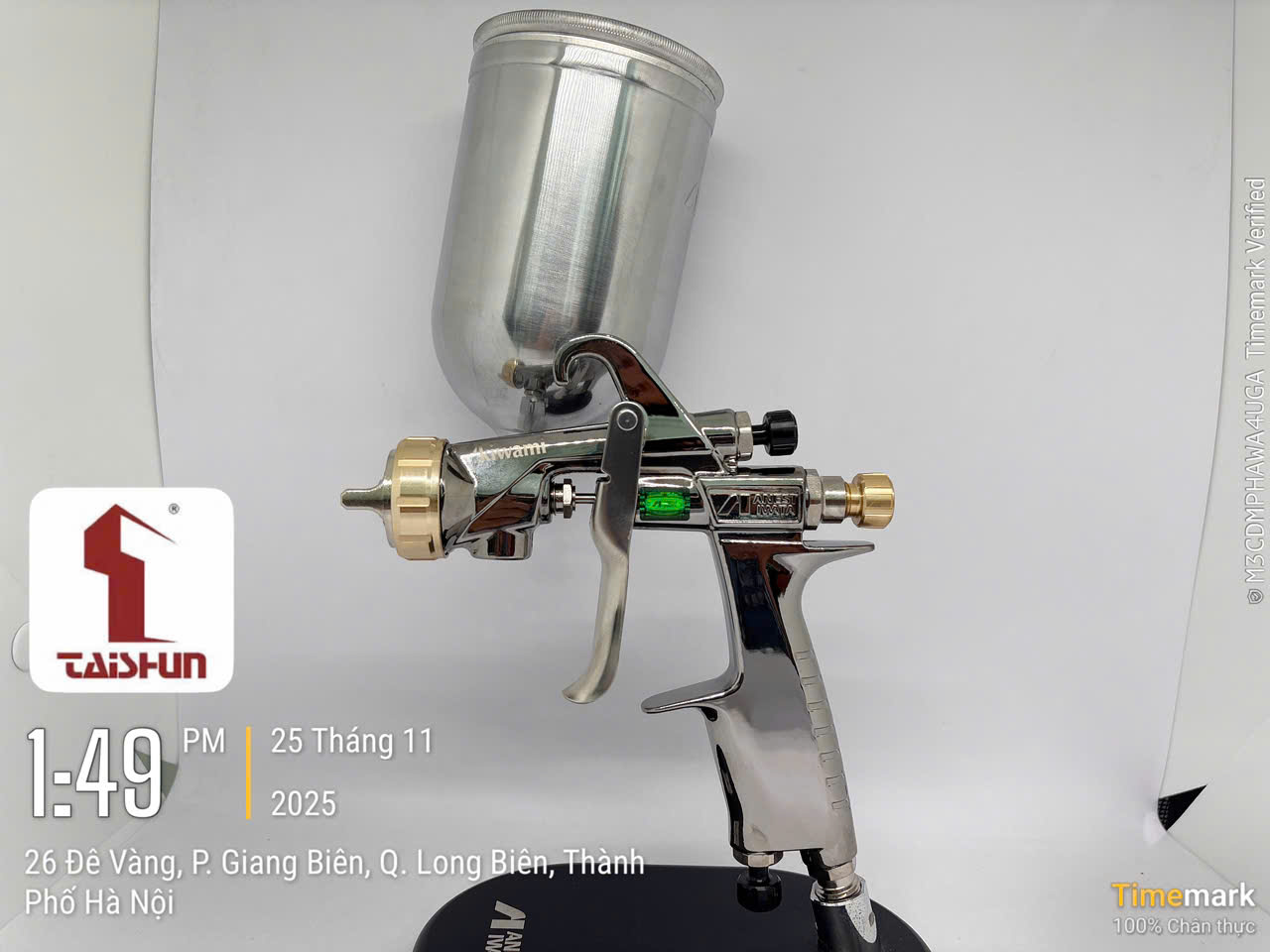 Súng phun Kiwami1 chuyên dụng phun sơn ô tô cốc ngang